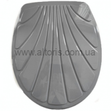 сидение для унитаза ракушка Эфе - серый