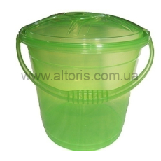 ведро пластмассовое пищевое с кр Элегант R - 10л