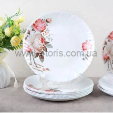 тарелка мелкая стеклокерамика Vinnarc - №7,5 Ароматна троянда 6916