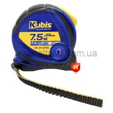 рулетка Kubis  - 5 м*25 мм MagLock, с магнитами