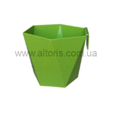 горшок для цветов "Хеца"  /Ламела/ - 125 светло-зеленый