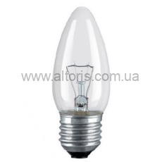 Лампа накаливания ИСКРА - 40Вт, Е27, свечка
