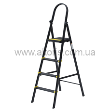 стремянка Aloft - 4 ступеньки, усиленная металлическая 150кг SLIM