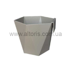 горшок для цветов "Хеца"  /Ламела/ - 125 капуччино