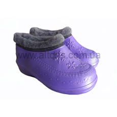 галоши женские - А12 р.37-42 (6 пар) теплые синие