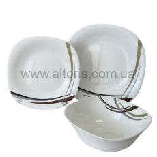 тарелка мелкая стеклокерамика Vinnarc - №11 квадрат. Джардіно 7183к\FP110