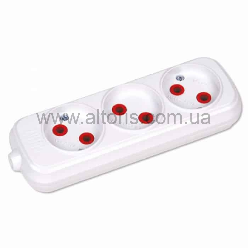 колодка HOROZ - 3 гнезда TEB