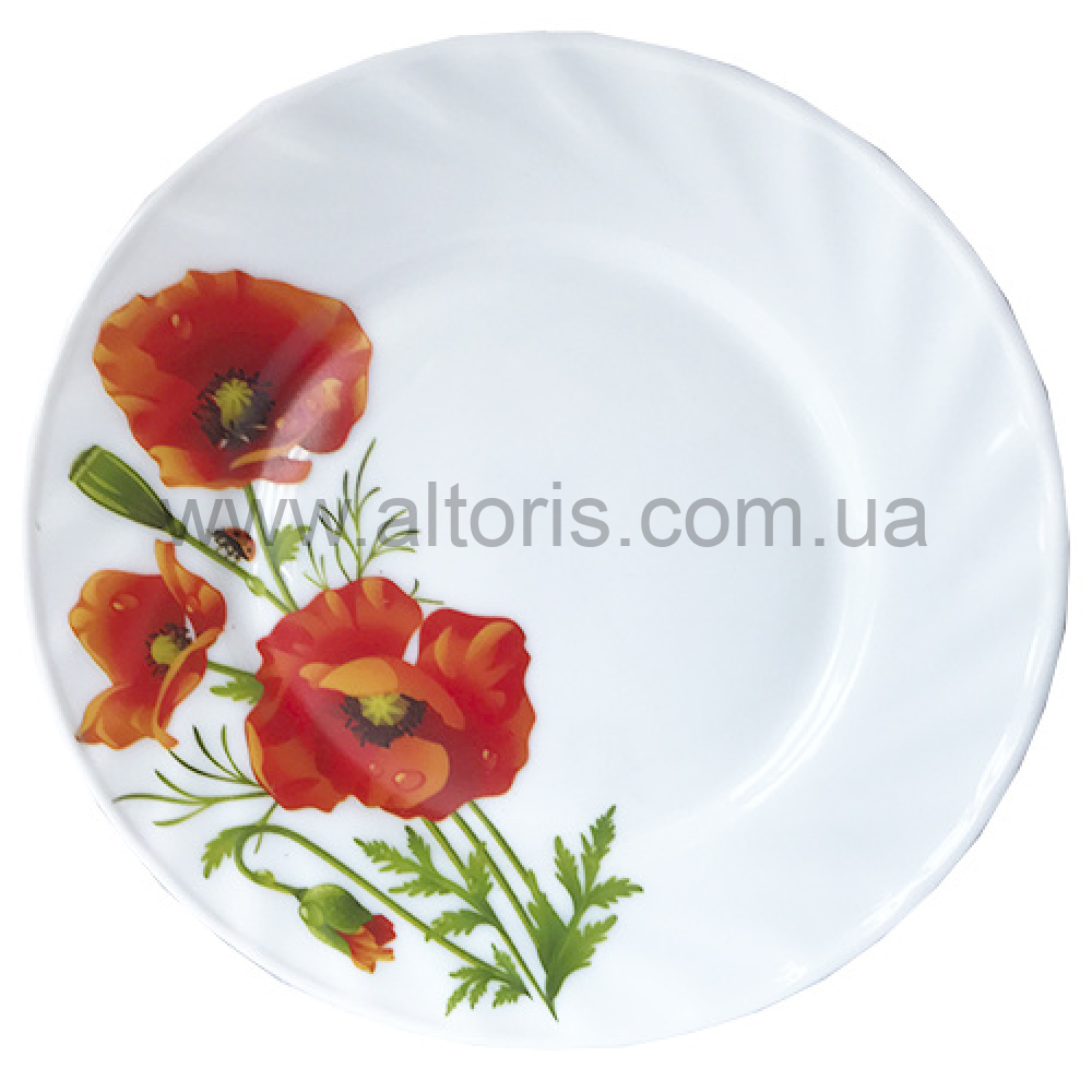 тарелка мелкая стеклокерамика Lumines - №7,5 Мак 6777/ S