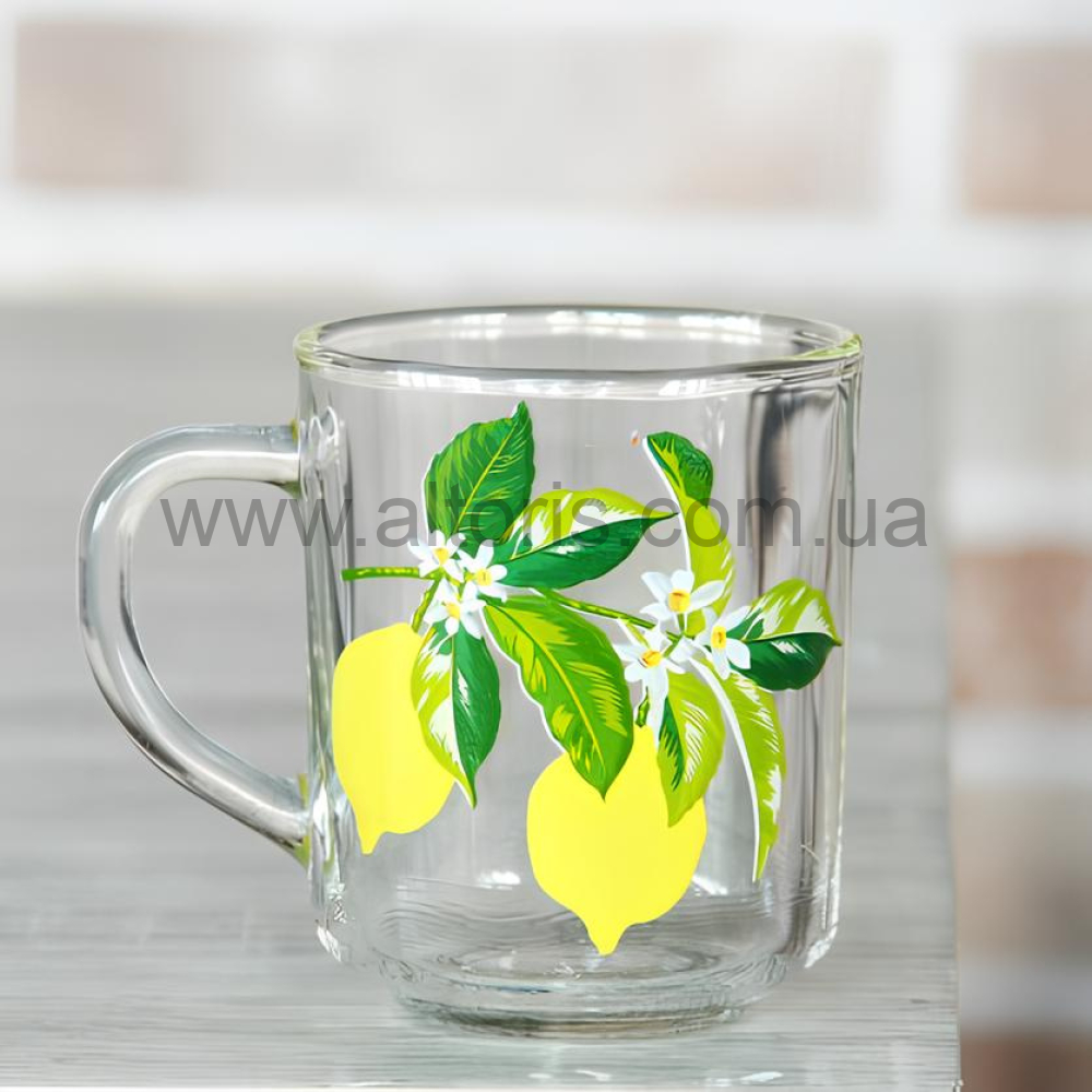 кружка стекло "Lemon" Gallery - 250мл