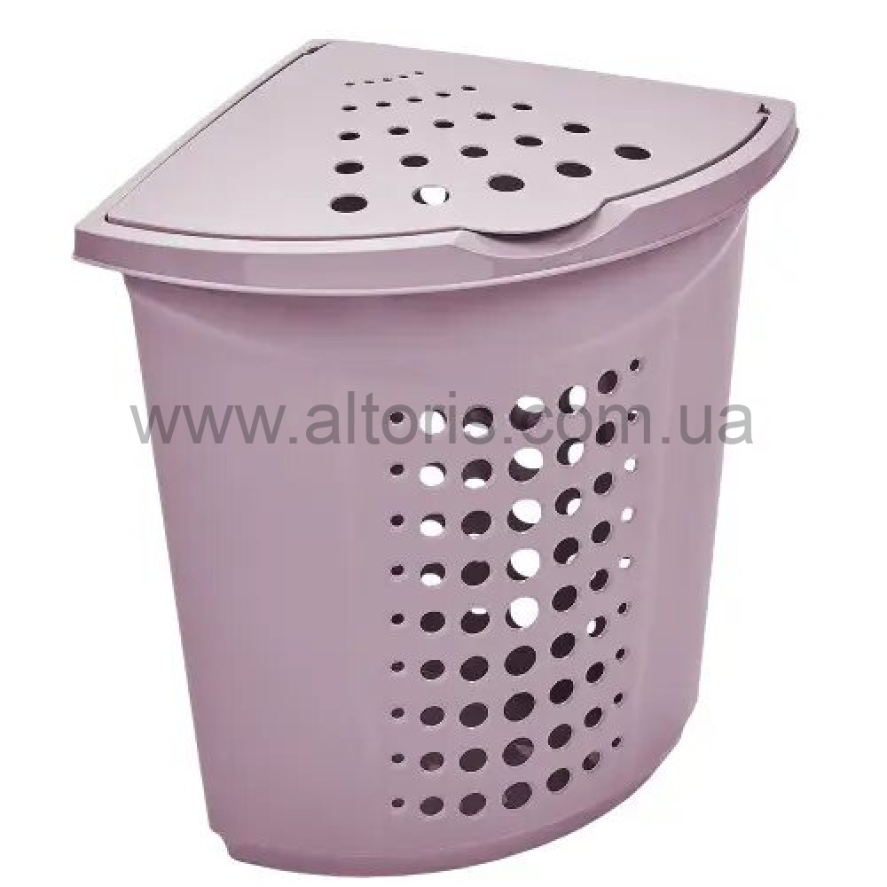 корзина для белья  Алеана  - 45л фрезия угловая