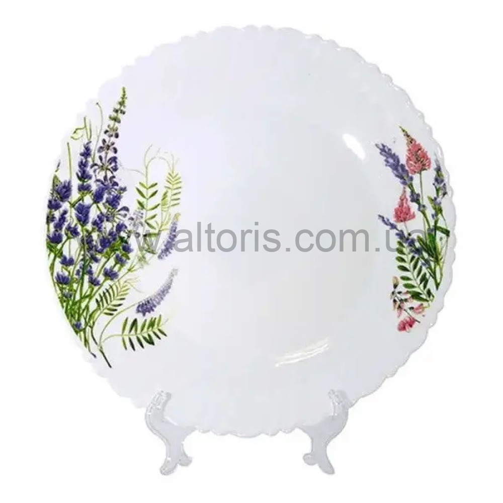 тарелка мелкая стеклокерамика Vinnarc - №7,5 Лаванда 6808