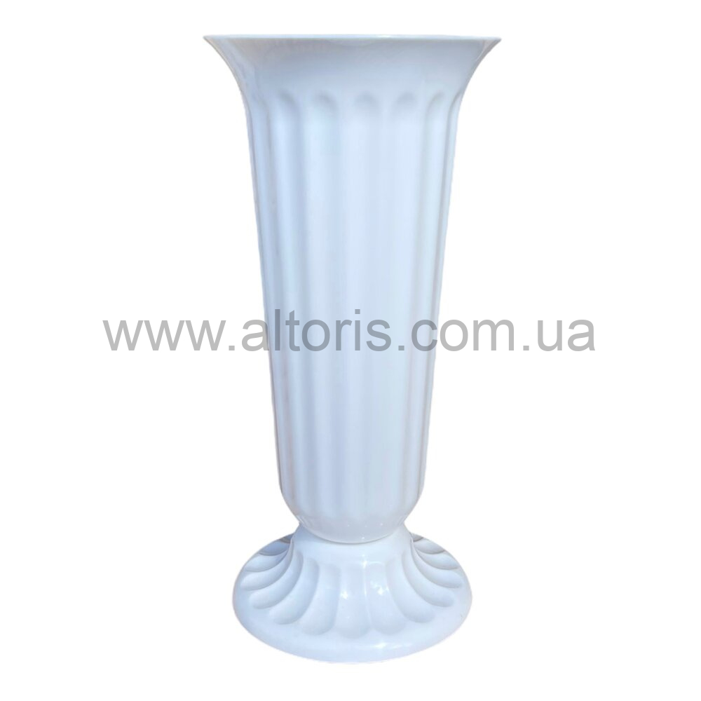 ваза для цветов пластмасса Консенсус  - Белая №1