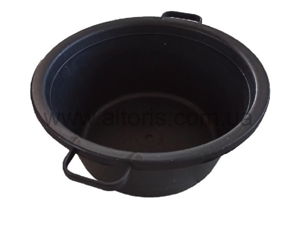 таз пластмассовый  АВС - 20 с ручками черный