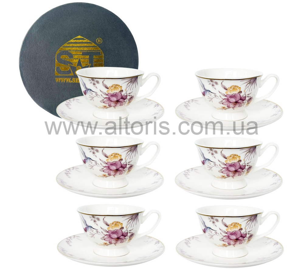 набор кофейный керамика S&T - 12пр. 80 мл Саргас 1451-00