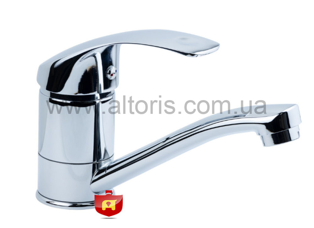 смесит.для кухни Tau - прямой 250мм на гайке SD Ø40 арт.SD-1B243C