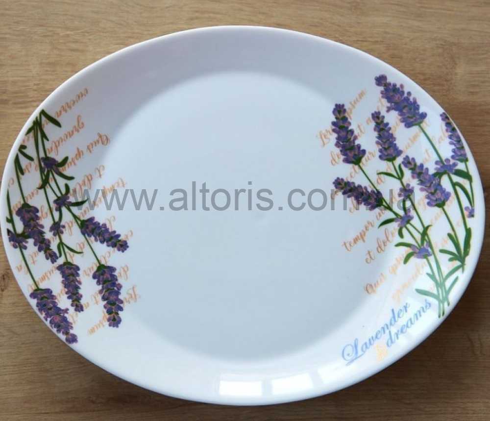 блюдо стеклокерамика  "Prometeo" Gallery - 32*26см ""Lavender""  овал
