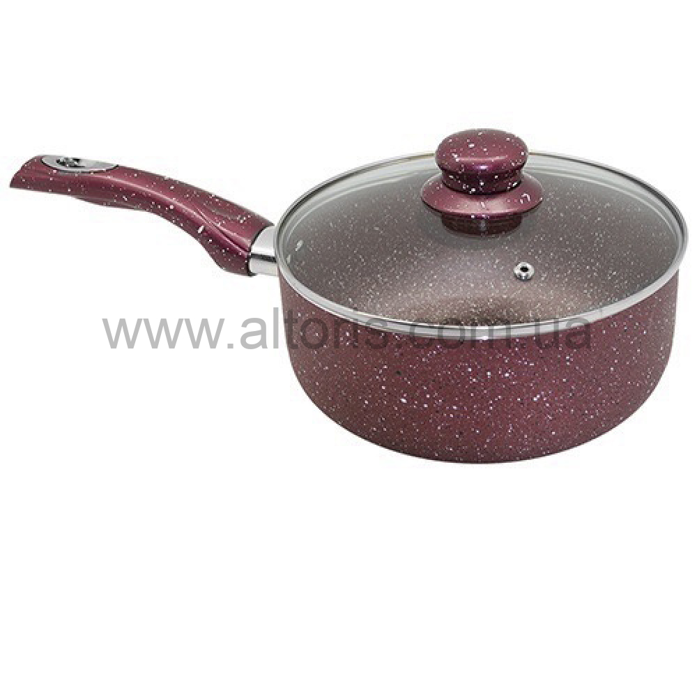 сотейник с крышкой "Мраморная крошка" STENSON - 16*9см MH-2757