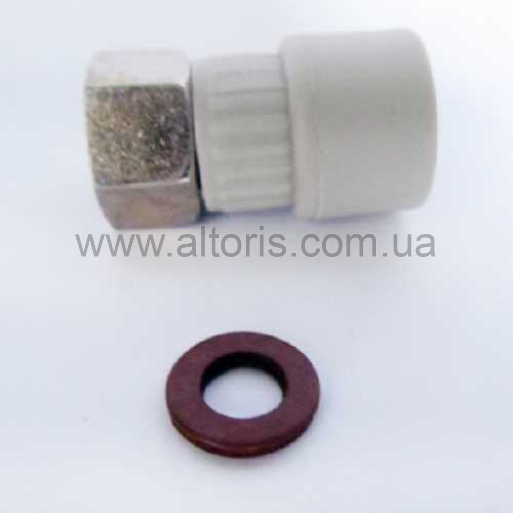 муфта, PP-R, STR - 20*20 с накидной гайкой 1/2" в