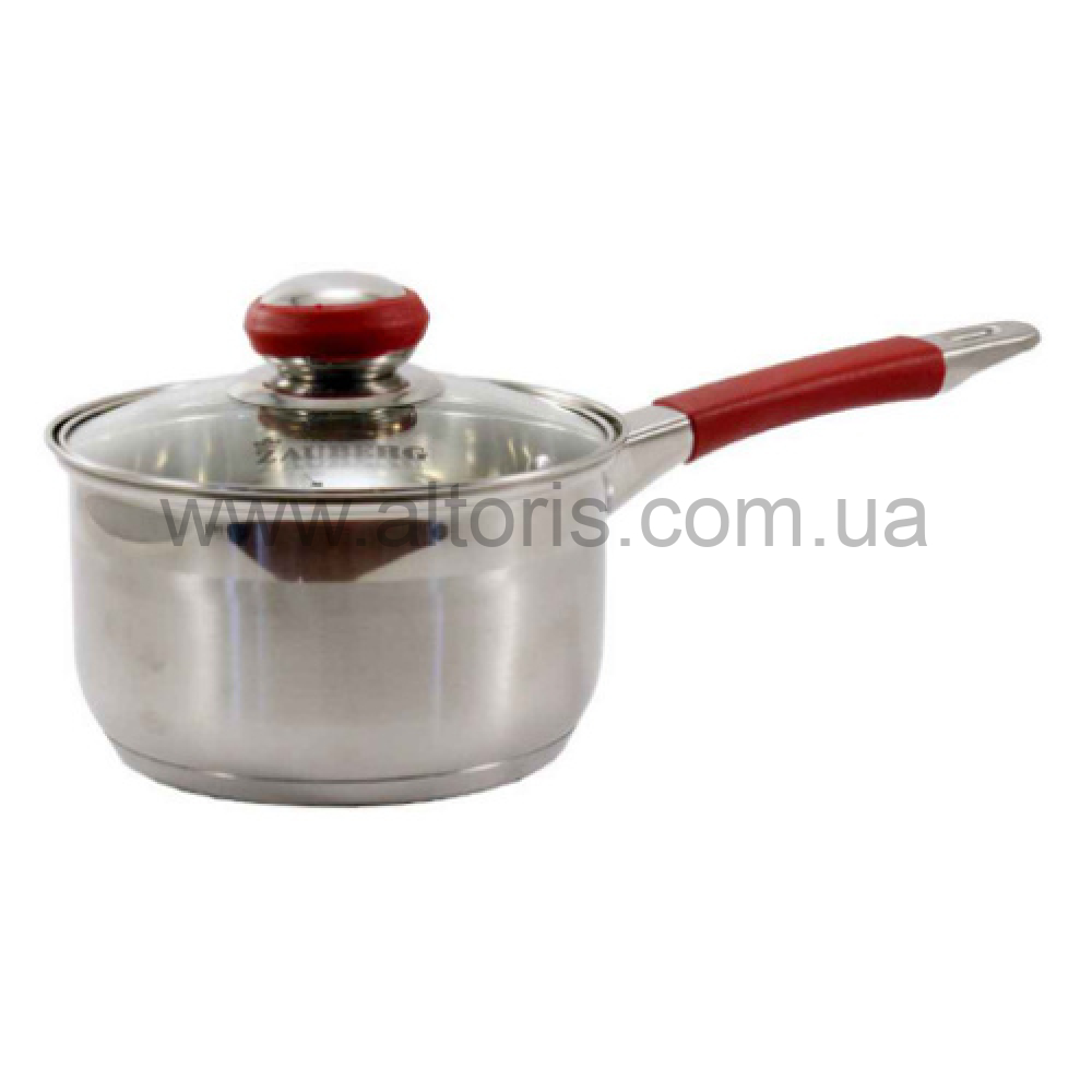 ковш  нерж. Zauberg - 1,3л ZB-1.3 CSR RED