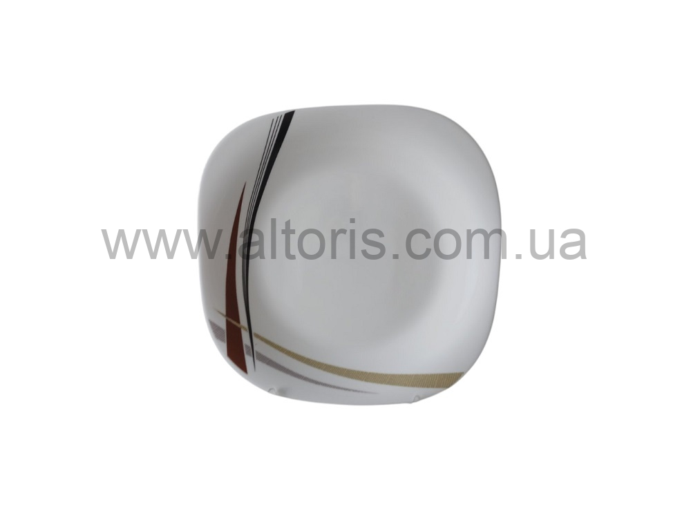 тарелка мелкая стеклокерамика Vinnarc - №9,5 квадрат Джардіно 7183к FP95