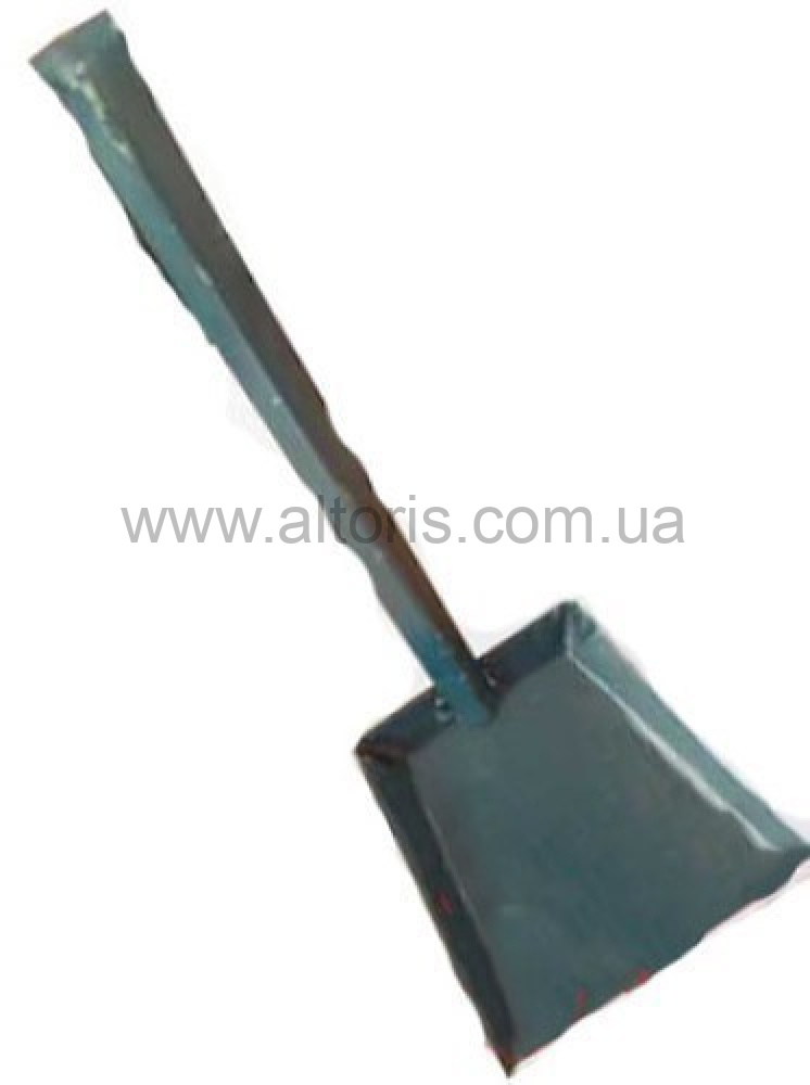 совок для мусора металлический - с металлической ручкой