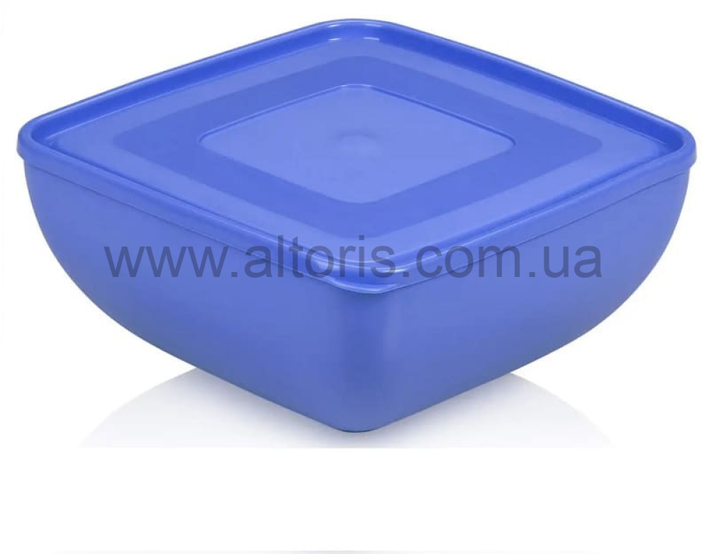 миска пластмассовая UCSAN - 2,5л с кр. прямоуг. 20 X 20 X 9,5 CM