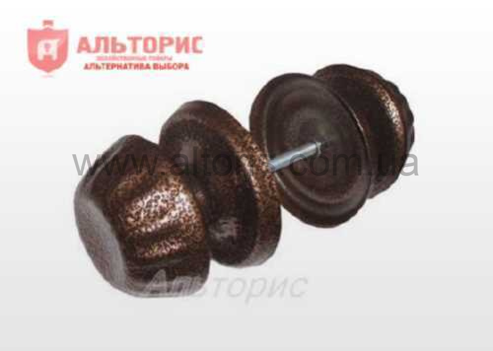 Ручка дверная Зефир - коричневая