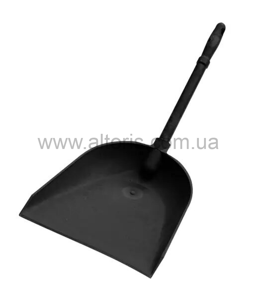 совок для мусора пластик Ч - с ручкой черный