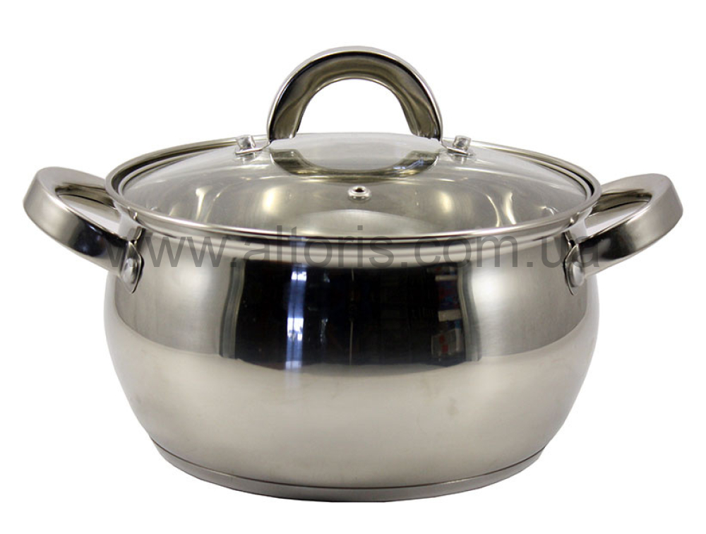 кастрюля Zauberg - 4,0 л. сфера. стекл. кр. ZB-A 4S