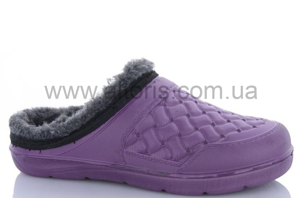 сабо женские - L8  р.37-42 (6пар) теплые ,буряк