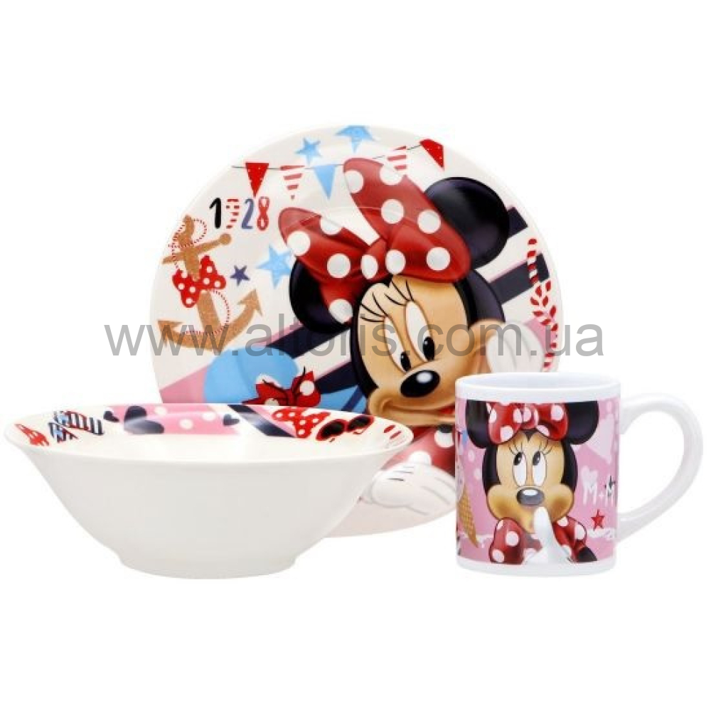 набор детский керамика Interos - 3пр. Минни Маус ТО-9