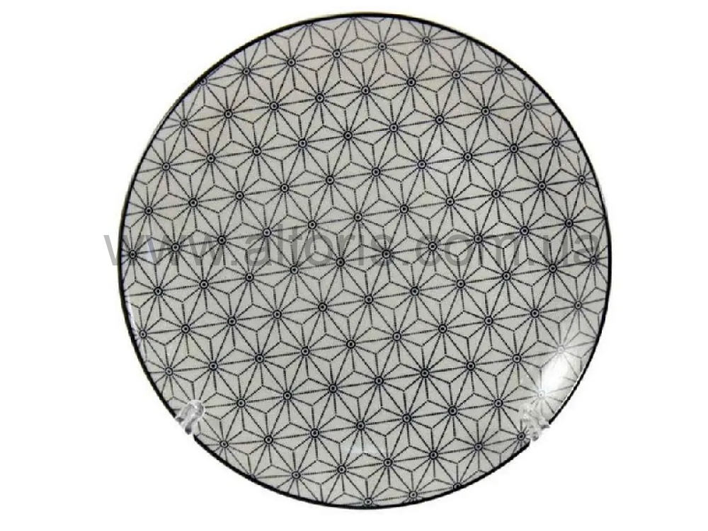 тарелка мелкая керамика Interos - №8 Вуаль light д.200мм ( CLW-9)