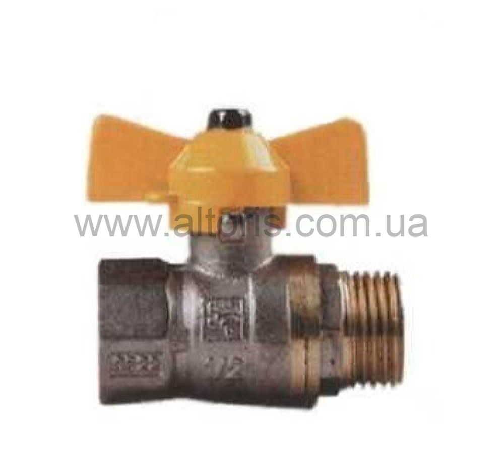 кран шар. полнопроходной газ - 3/4" г*ш ЖБ