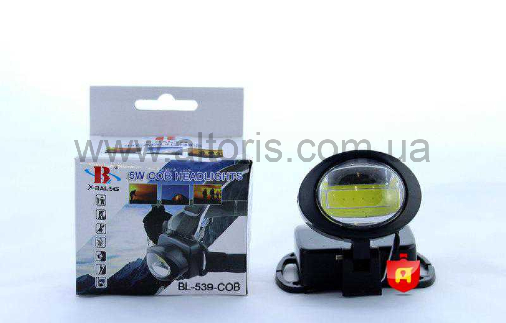 Фонарь на лоб - 539-COB , 3хААА