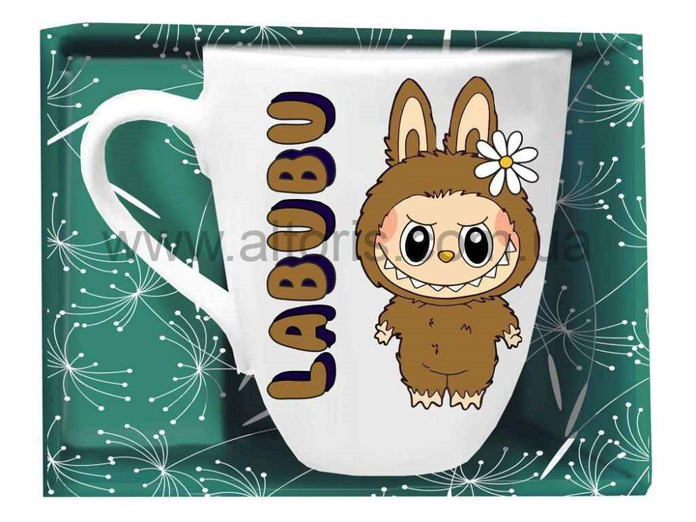 кружка керамика  - 200 мл LABUBU коричневий  942688