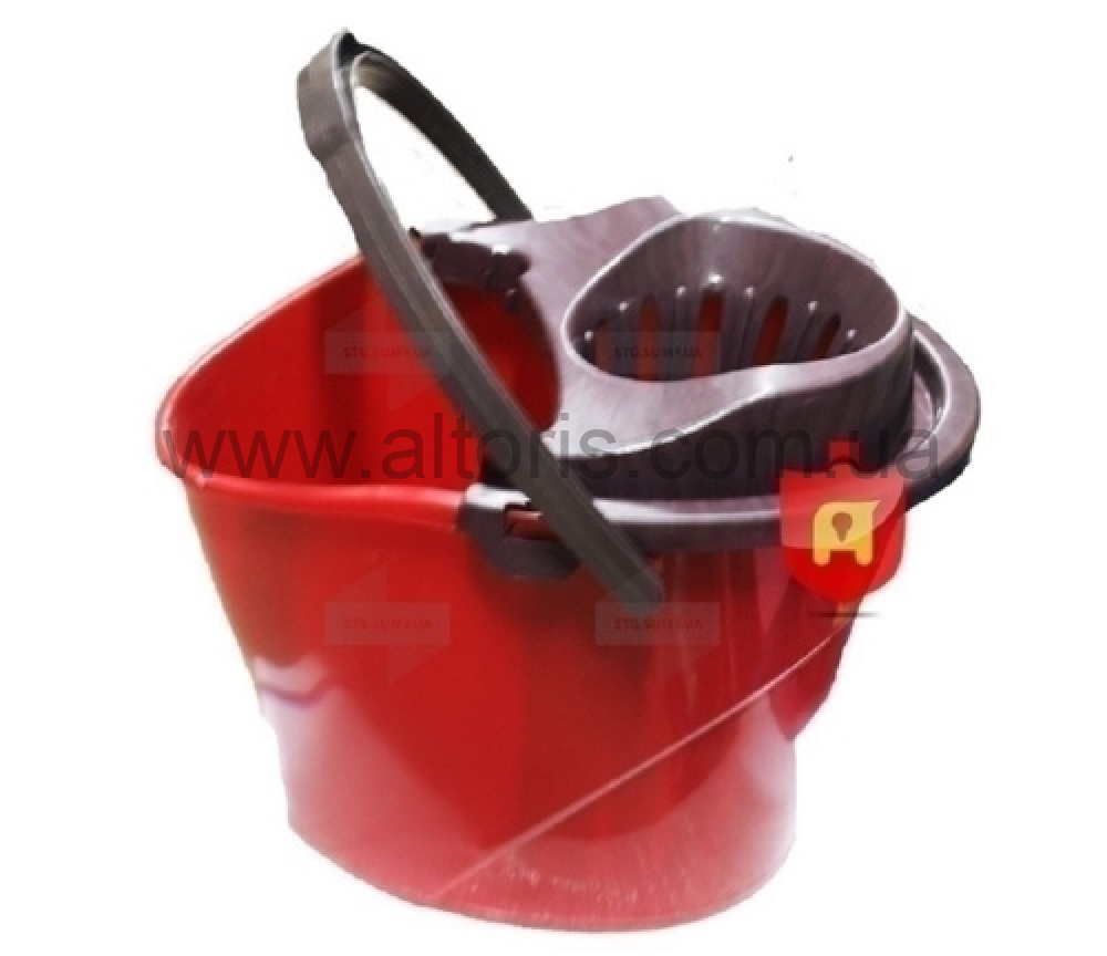 ведро пластмассовое с отжимом 12л Консенсус