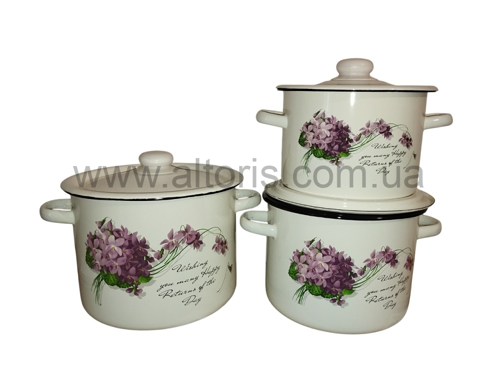 набор посуды №262 НМ к-ли цил.3/4,5/5,5л - Виола