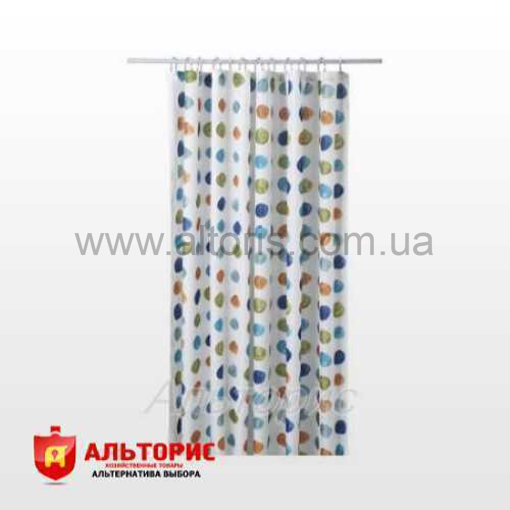 Штора в ванную - обычная