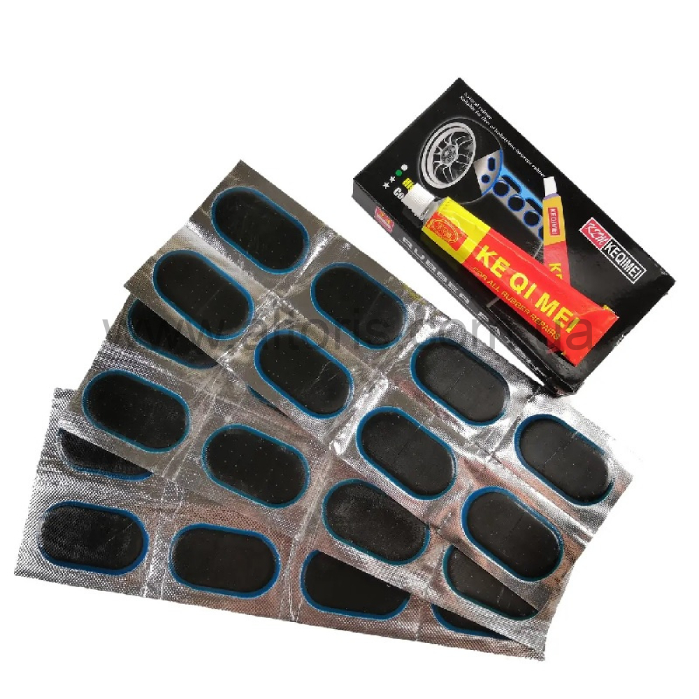 комплект для ремонта велокамер Черный - №48(овал)