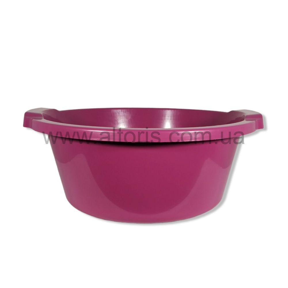 миска пластмассовая Полимерагро - 12л п/э Малиновый