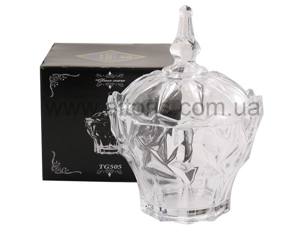 сахарница стекло Interos - 890 г TG505