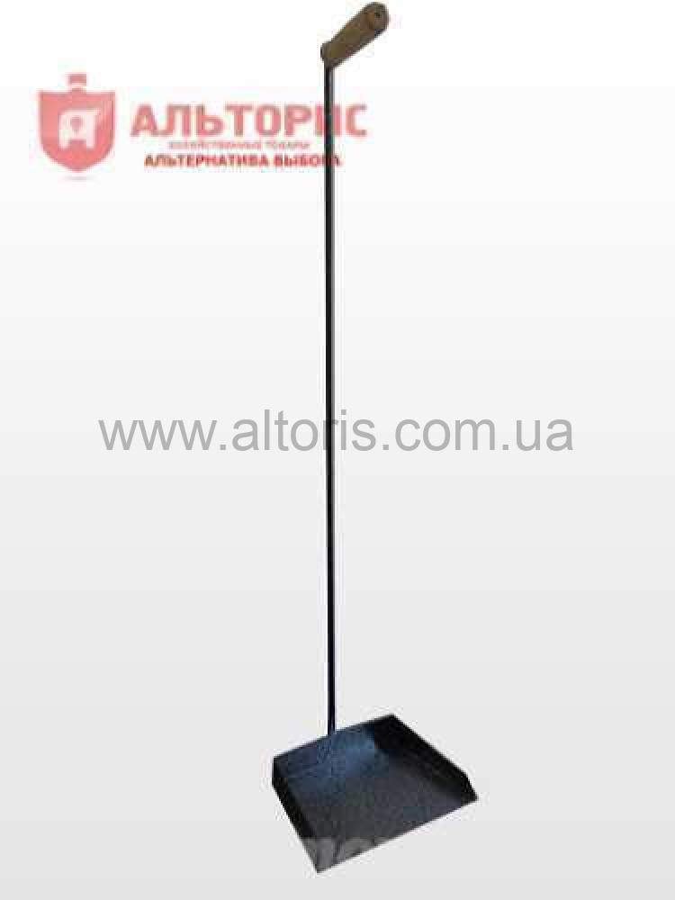 Совок для мусора металлический с ручкой - №5