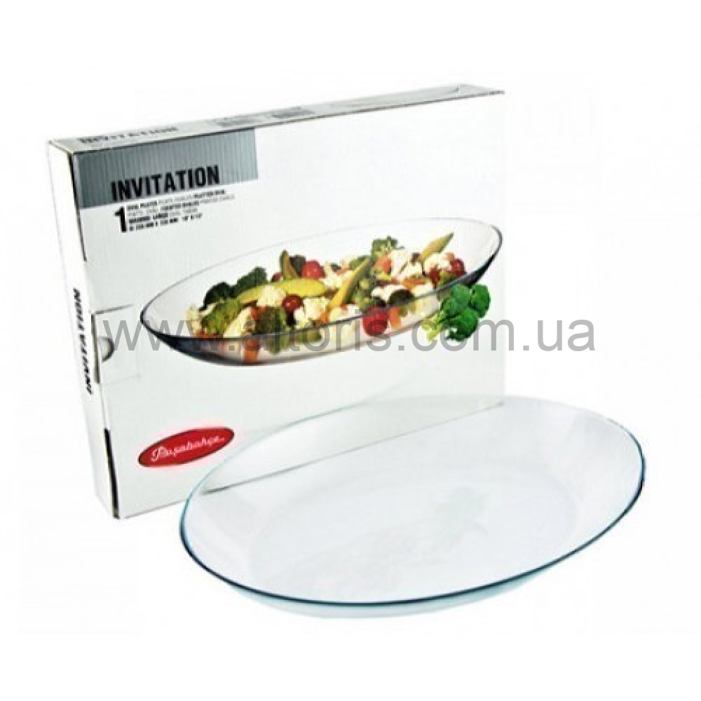 блюдо стекло Pasabahce - 290*220мм овал Invitation 10359