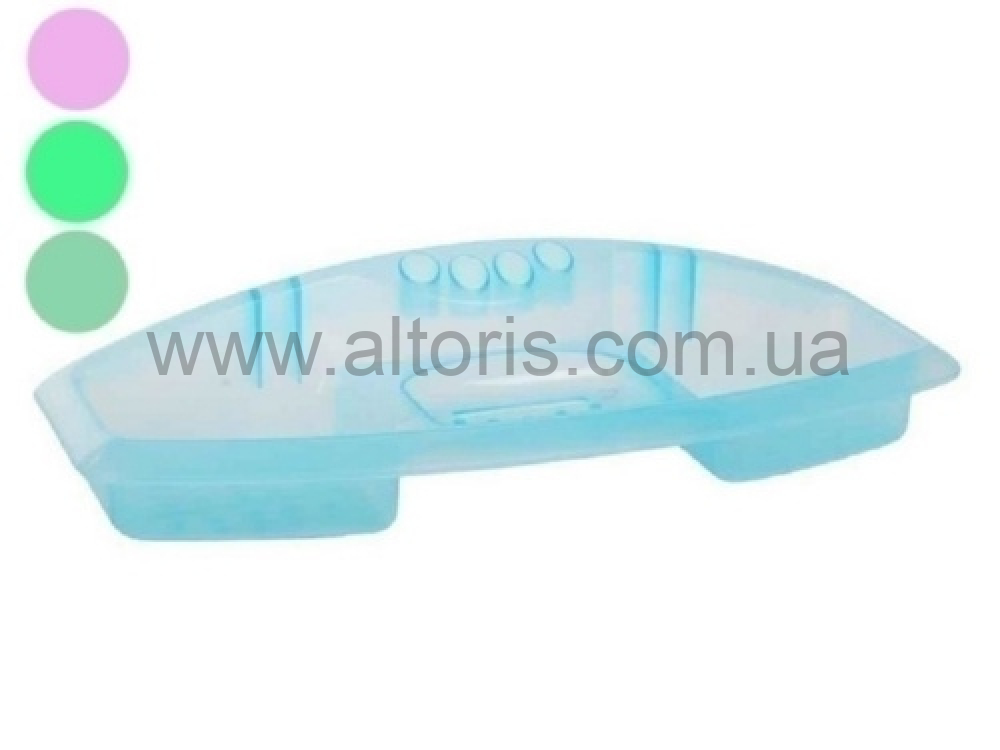 Мыльница пластмассовая Консенсус - тройная зелёная