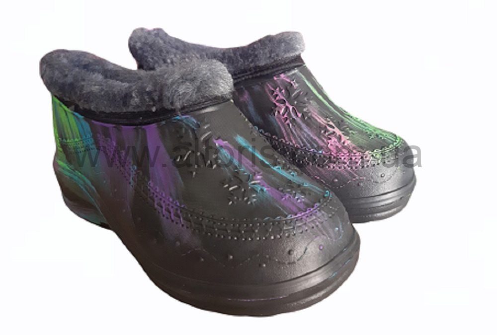 галоши женские - А12 р.37-42 (6 пар) теплые попугай