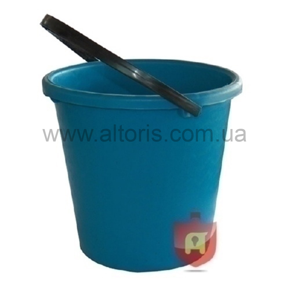 ведро пластмассовое не пищевое без кр Полимерагро - 10л п/э  голубое