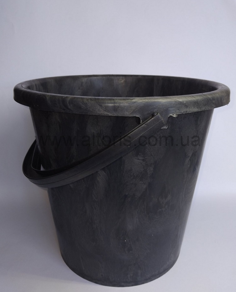 ведро пластмассовое не пищевое без кр Полимерагро - 10 л п/е с пластм ручкой 2 й сорт