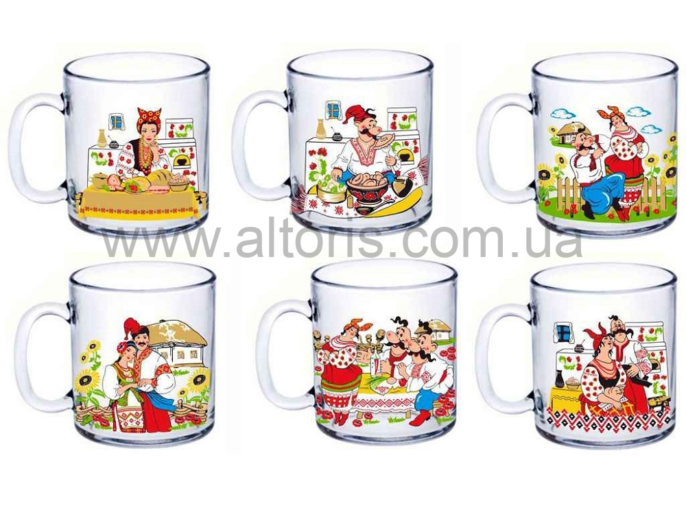 кружка стекло - 320 мл Herbata  КОЗАКИ 942619