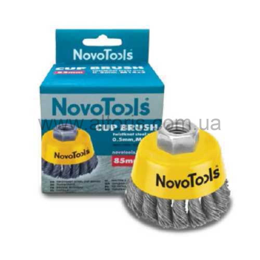 Щетка торцевая NovoTools - 125мм. плет.сталь
