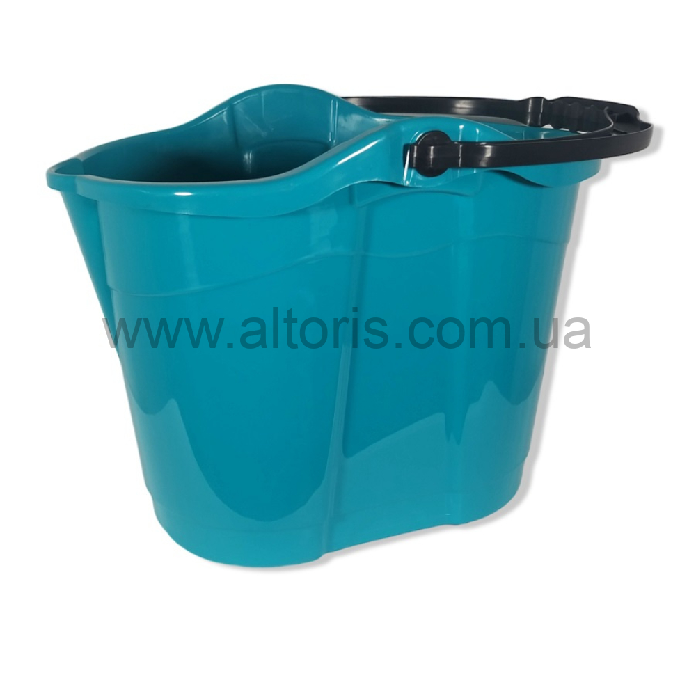 ведро пластмассовое с отжимом  овал Полимерагро - 14 л без отжима